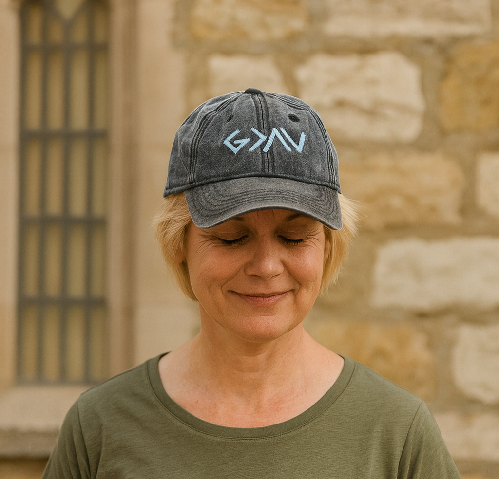 God is Greater Embroidery Baseball Caps, Unisex Cotton Hats, Christian Washed Cap, Gift for Him LAFH06